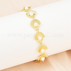 Brass Link Chain Bracelets for Women&nbsp;BJEW-A090-07B-G