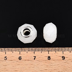 Imitation Jade Glass European Beads&nbsp;GPDL-N004-B14mm-B01