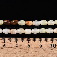 Natural Green Banded Calcite(Afghan Jade) Beads Strands&nbsp;G-N346-02A-12