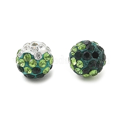Handmade Polymer Clay Rhinestone Beads&nbsp;RB-CBAFAF8-01I