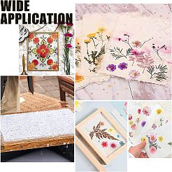 DIYペーパークラフト手作り素材パック。ネットと不織布付き  ホワイト  16~18x12~12.4cm  20個/セット&nbsp;DIY-WH0224-29A