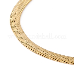 304 Stainless Steel Herringbone Chains Bracelet for Men Women&nbsp;BJEW-D450-01G-01