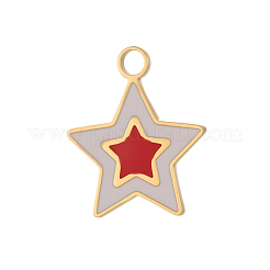 304 Stainless Steel Enamel Pendants&nbsp;STAS-OY013-60G