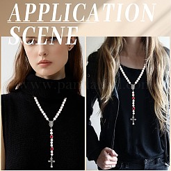 DIY Rosary Bead Necklaces Making Kits&nbsp;DIY-SC0031-47