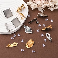 福袋  ランダムスタイルシェイプイヤリングフック  メタルチャームとビーズキット  ランダムな色&nbsp;DIY-LUCKYBAY-73