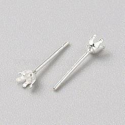 925 Sterling Silver Earrings Findings&nbsp;LS-FIND-WH0152-680A
