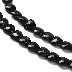Synthetic Blue Goldstone Beads Strands&nbsp;G-P575-C06-6mm