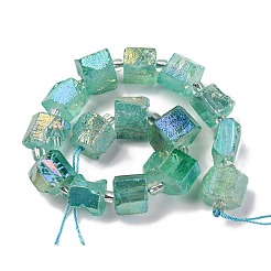 Electroplated Natural Quartz Beads Strands&nbsp;G-G767-02-18