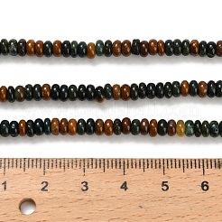 天然石オーシャンジャスパービーズ連売り  ロンデル  4x2mm  穴：0.9mm  約160~162個/連  14.96~15.16インチ（38~38.5cm）&nbsp;G-Z110-B37-2x4mm
