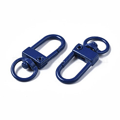 Spray Painted Eco-Friendly Alloy Swivel Snap Hooks Clasps&nbsp;PALLOY-T080-02B-NR