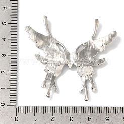 ラックメッキ合金ペンダント  カドミウムフリー＆ニッケルフリー＆鉛フリー  蝶  プラチナ  50x53x4mm&nbsp;FIND-I039-047P