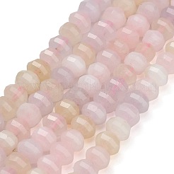 天然石ホワイトジェイドビーズ連売り  カボチャ  染め  多面カット  ラベンダーブラッシュ  4.5~5x6~6.5mm  穴：0.9mm  約77~78個/連  14.57''（37cm）〜14.76''（37.5cm）&nbsp;GG-CBA9106-03K