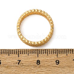 真鍮製マイクロパヴェキュービックジルコニア指輪指輪  18KGP本金メッキ  4.5mm  usサイズ5 3/4(16.3mm)&nbsp;RJEW-C141-03G
