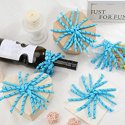 8Pcs Cloth Curly Bowknot&nbsp;AJEW-SP0001-49A
