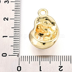 合金ペンダント  巻き貝の形  ゴールドカラー  21.5x14.5x9.5mm  穴：2.2mm&nbsp;FIND-N010-04G