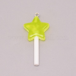 Resin Pendants&nbsp;RESI-WH0025-11I