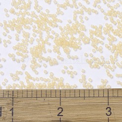 MIYUKIデリカビーズ  シリンダー  日本製シードビーズ  11/0  （db1272)透明マットライトストロー  1.3x1.6mm  穴：0.8mm  約10000個/袋  50 G /袋&nbsp;SEED-X0054-DB1272