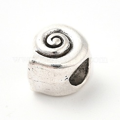 Tibetan Style Alloy European Beads&nbsp;PALLOY-P293-143AS