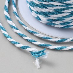 10m ツートンコットンツイストコード  ラウンド  スチールブルー  1.5mm  約10.94ヤード（10m）/ロール&nbsp;OCOR-TAC0023-13D