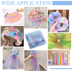 Polyester Mesh Fabric&nbsp;DIY-WH0698-012C
