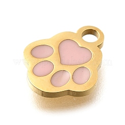 304 Stainless Steel Enamel Charms&nbsp;STAS-L022-466G-02