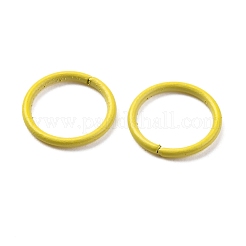 スプレー塗装された鉄のオープン丸カン  ラウンド  緑黄  10x1mm  18ゲージ  内径：8mm&nbsp;X-IFIN-F149-B13