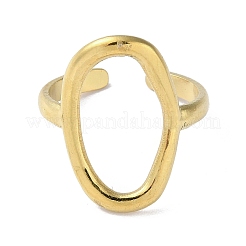 304 Stainless Steel Open Cuff Ring&nbsp;RJEW-H215-06G