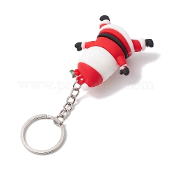 Christmas Theme PVC Plastic Pendant Keychains&nbsp;KEYC-JKC00935-01