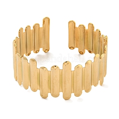 Ion Plating(IP) Exaggerated 304 Stainless Steel Cuff Bangles for Women&nbsp;BJEW-P331-04G