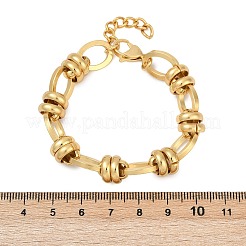 304 Stainless Steel Oval Link Chain Bracelets for Women&nbsp;BJEW-C104-01C-G