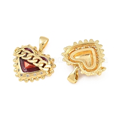 Brass Micro Pave Cubic Zirconia Pendants&nbsp;CU-CBA7E9C-10B-G