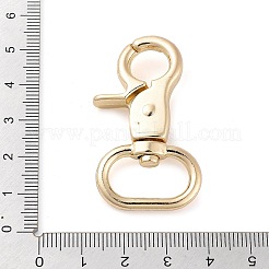 合金回転式ナスカン  スイベルスナップフック  カドミウムフリー＆鉛フリー  ライトゴールド  46x25.5x7.5mm  穴：8x19mm&nbsp;FIND-B028-18KCG