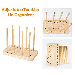 Wood Adjustable Cup Lid Holder&nbsp;ODIS-WH0043-88