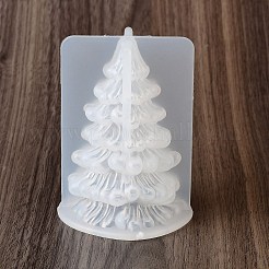 クリスマス DIY キャンドル作り  レジン型  UVレジン用  エポキシ樹脂工芸品作り  ホワイト  クリスマスツリー  95x68x68mm&nbsp;AJEW-U017-07A