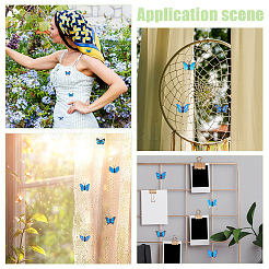 100Pcs PVC Artificial Butterfly Decorations&nbsp;AJEW-UN0002-45