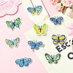 16Pcs 8 Styles Polyester Iron on Clothing Patches&nbsp;PATC-CJ0001-05