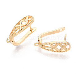 Brass Hoop Earring Findings&nbsp;KK-N267-30G