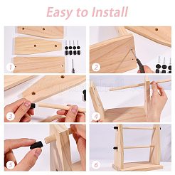 Wood Yarn Holder&nbsp;ODIS-WH0099-288A