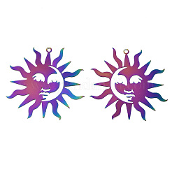 Ion Plating(IP) 201 Stainless Steel Filigree Pendants&nbsp;X-STAS-S118-031