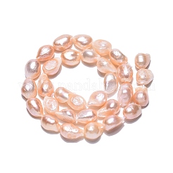 Natural Cultured Freshwater Pearl Beads Strands&nbsp;PEAR-N014-08D-01