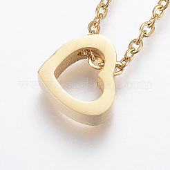 304 Stainless Steel Pendant Necklaces&nbsp;NJEW-F213-04G