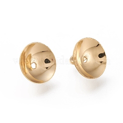 201 Stainless Steel Bead Cap Pendant Bails&nbsp;STAS-K194-23G-01