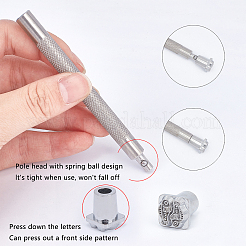 Zinc Alloy Steal Puncher Set&nbsp;TOOL-WH0018-66P-02