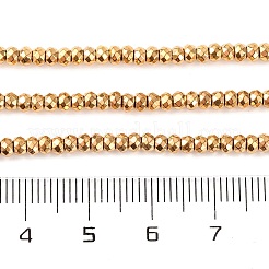 Electroplated Synthetic Non-magnetic Hematite Beads Strands&nbsp;G-H027-E01-02