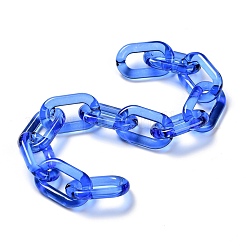Handmade Transparent Acrylic Cable Chains&nbsp;AJEW-JB00704-04