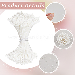 綿紐造花芯入り石膏  ホワイト  60x3x2mm  350個/バンドル&nbsp;DIY-WH20007-36B-09