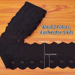 2 Colors Cotton Embroidery Flower Ribbons&nbsp;OCOR-PH0005-78