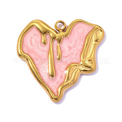 304 Stainless Steel Enamel Pendants&nbsp;STAS-OY017-06G
