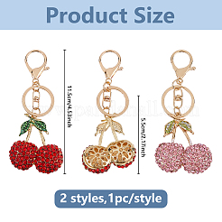 2Pcs 2 Colors Alloy Keychains&nbsp;KEYC-DC0001-35