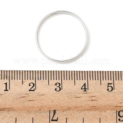 女性用スター指輪シルバーフィンガー指輪925個  プレーンバンドリング  銀  2.2mm  内径：19.7mm&nbsp;RJEW-NH0002-02E-S